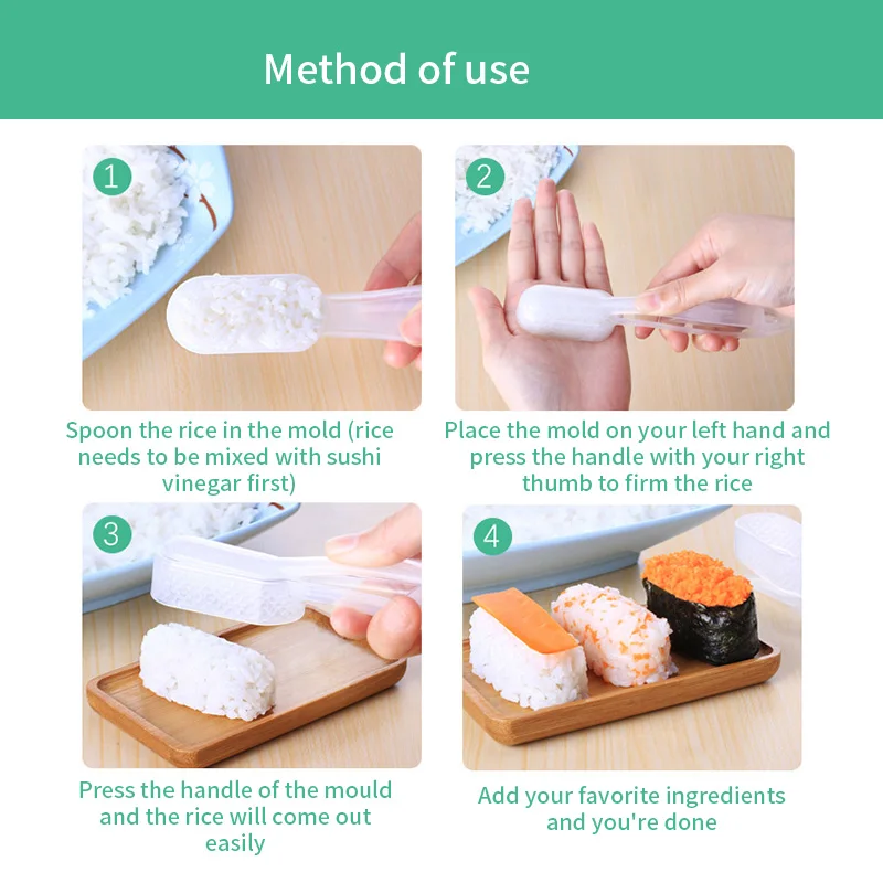 Sushi Mold Portable Sushi Mold Sushi Making Tools Rice Ball Machine DIY Sushi Machine Rice Ball Mold Food Kitchen Accessories