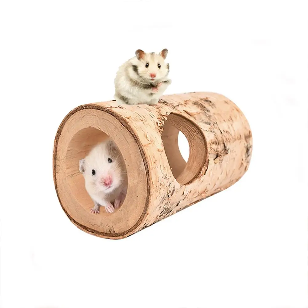 Hamster Hideout Tree Trunk Tunnel For Dwarf Syrian Hamsters Gerbils
