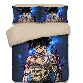 

Personalized Anime DRAGON BALL NARUTO Bedding Twin Full Queen King Single Double Size Duvet Cover Set for Teen Boys Adult