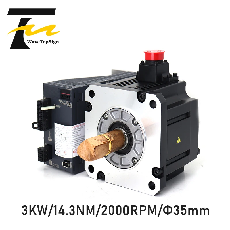 Mitsubishi Servo Motor JE SereisHG-SN302J-S100 3KW 14.3NM 2000rpm and Driver MR-JE-300A | Обустройство дома