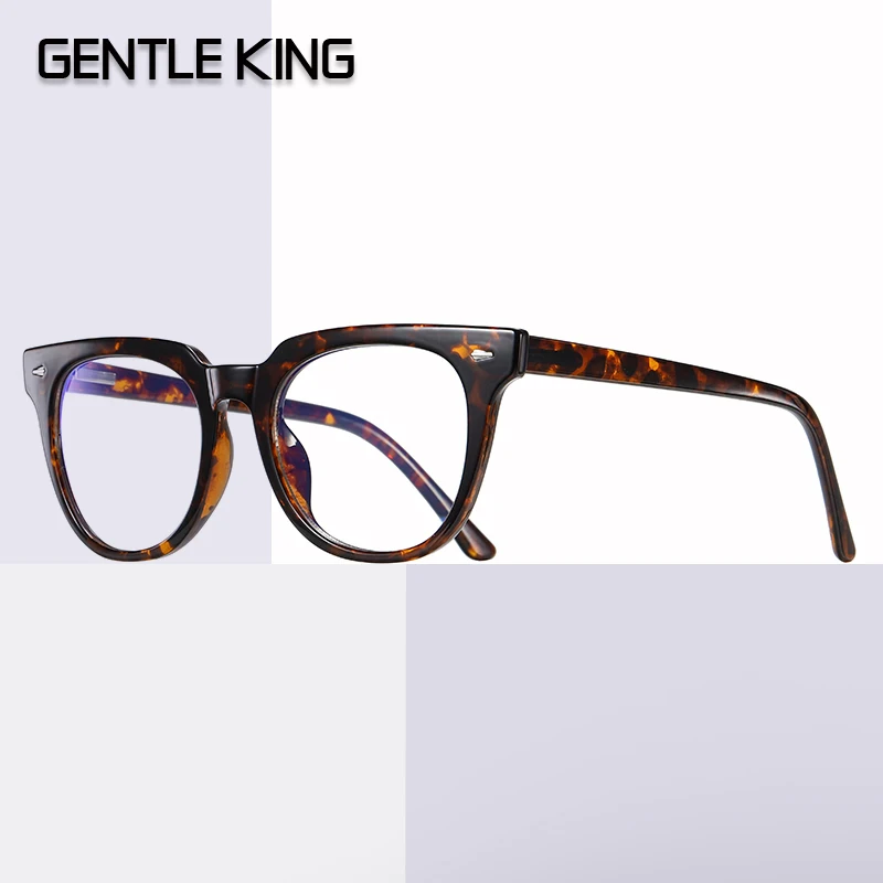 

GENTLE KING Computer Glasses Cool Fashion Blu-Ray Clear Lens Eyeglasses Black Female Anti Blue Ray Glasses Women Anti Blue Light