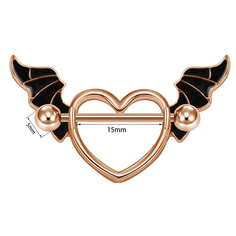 Патрубок кольцо Штанга гантельного типа летучая мышь и прокол сосков соска для