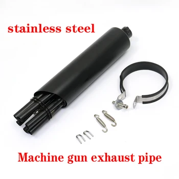 

Motorcycle Exhaust black Muffler Pipe Modified Rotating refit Gatling Gun Style For Honda Yamaha Kawasaki KTM Pit Bike Scoote