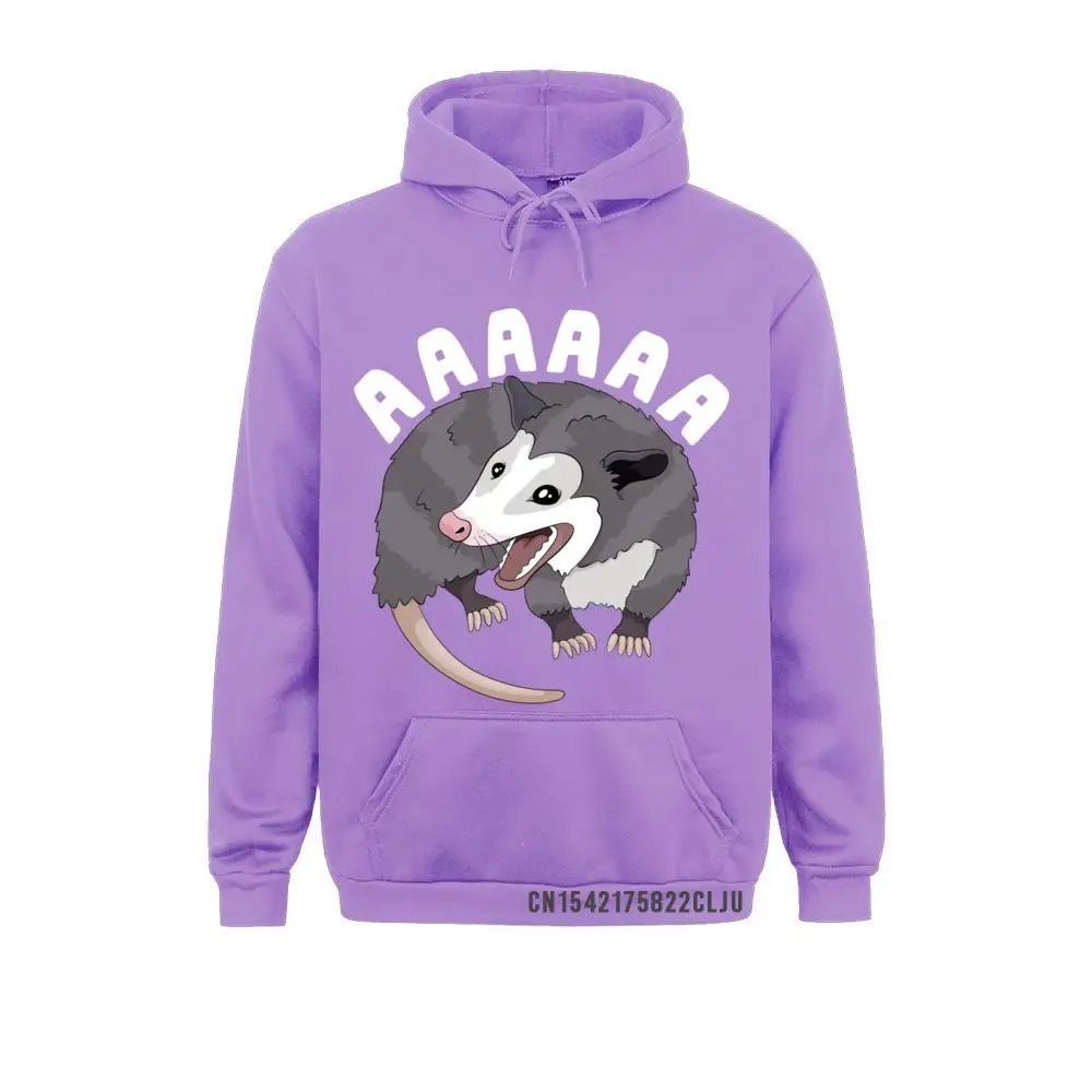 Geek Long Sleeve Hoodies NEW YEAR DAY Brand  Sportswears Men's Sweatshirts AAAAAA Screaming Opossum Stressed Possum Funny Dank Meme Long Sleeve T-Shirt__97A3605 AAAAAA Screaming Opossum Stressed Possum Funny Dank Meme Long Sleeve T-Shirt__97A3605purple