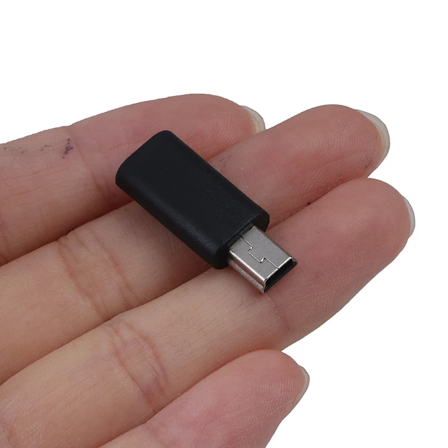 1Pc x Adapter Input Micro USB+Output Mini USB Micro USB Female to Mini USB Male 1