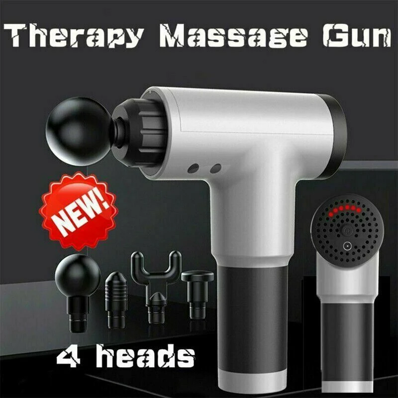 

2020 Muscle Massage Gun Deep Tissue Massager 60Hz High Frequency Stimulation Exercising Body Muscle Pain Relief 1200-3300r/min
