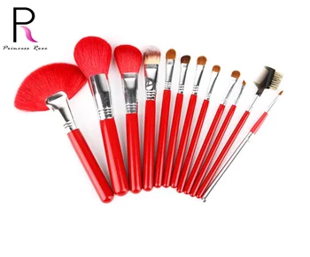 

Princess Rose Makeup Accessories 12pcs High Quality Frosted Handle Makeup Brushes pincel maquiagem Набор кистей для макияжа