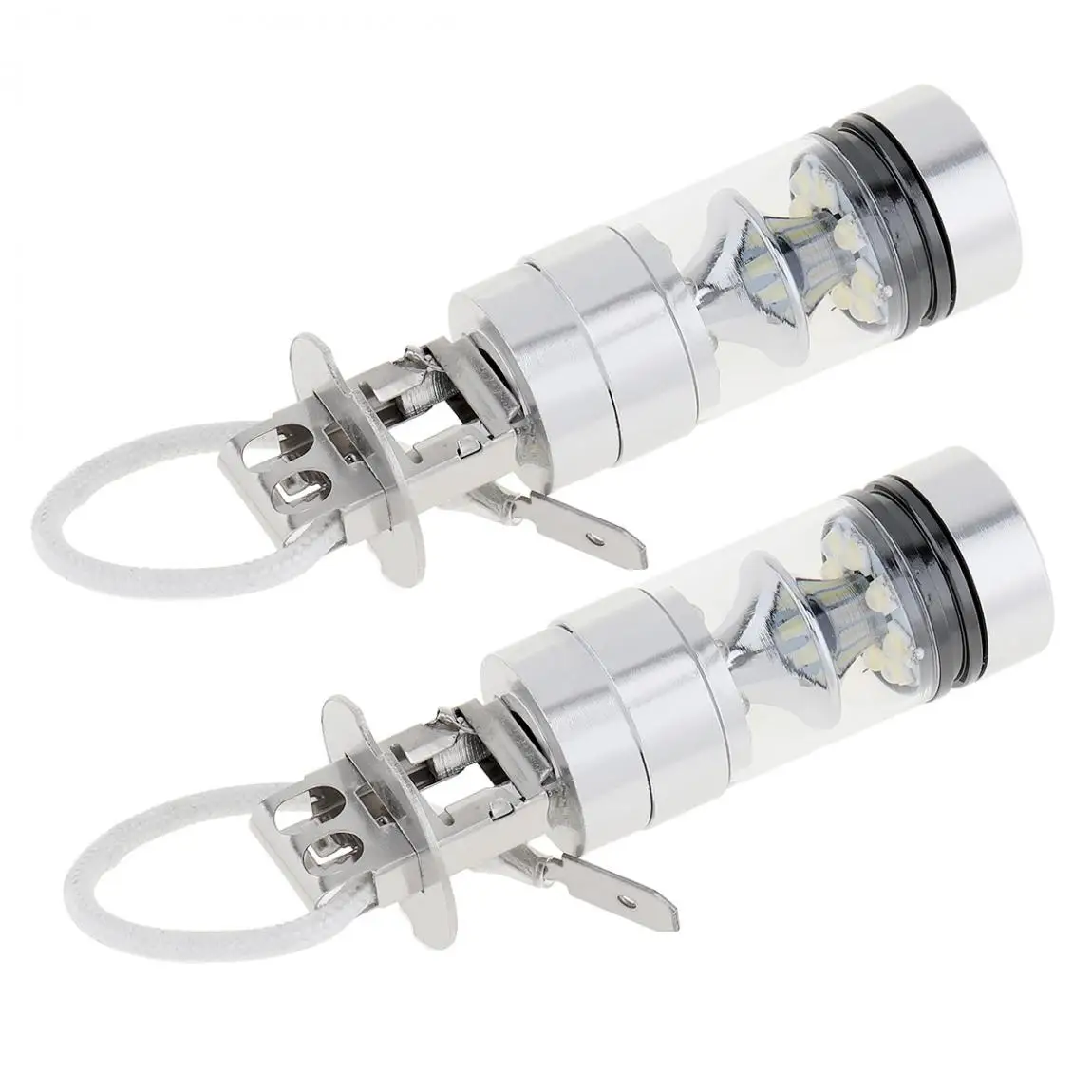 2 шт. 12 V 100W H3 Светодиодный светильник 20 SMD для автомобиля, противотуманный светильник, чипы 12 V~ 24V 360 градусов, белая Автомобильная электроника