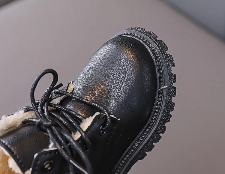 Sapatos de Inicialização Crianças do Bebê Moda Quente Inverno Meninas Meninos Engrossar Pelúcia Martin Botas Sapatos 36 Cheap Botas
