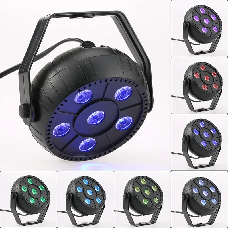 Мини 13 Вт Dj лазерный диско-шар сценический светильник 6 Led Rgb эффект портативный сценический Par Светильник Авто звуковая активация Крытый