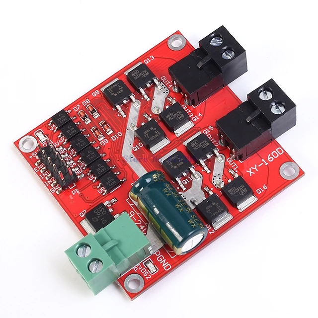 

A7-- 2 Channel CH Dual H-bridge DC Motor Driver Module Positive / Negative Rotate PWM Regulation Optocoupler Isolation L298 7A 1