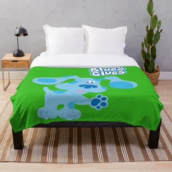 

blues clues Throw Blanket Soft Sherpa Blanket Bed Sheet Single Knee Blanket Office Nap Blanket
