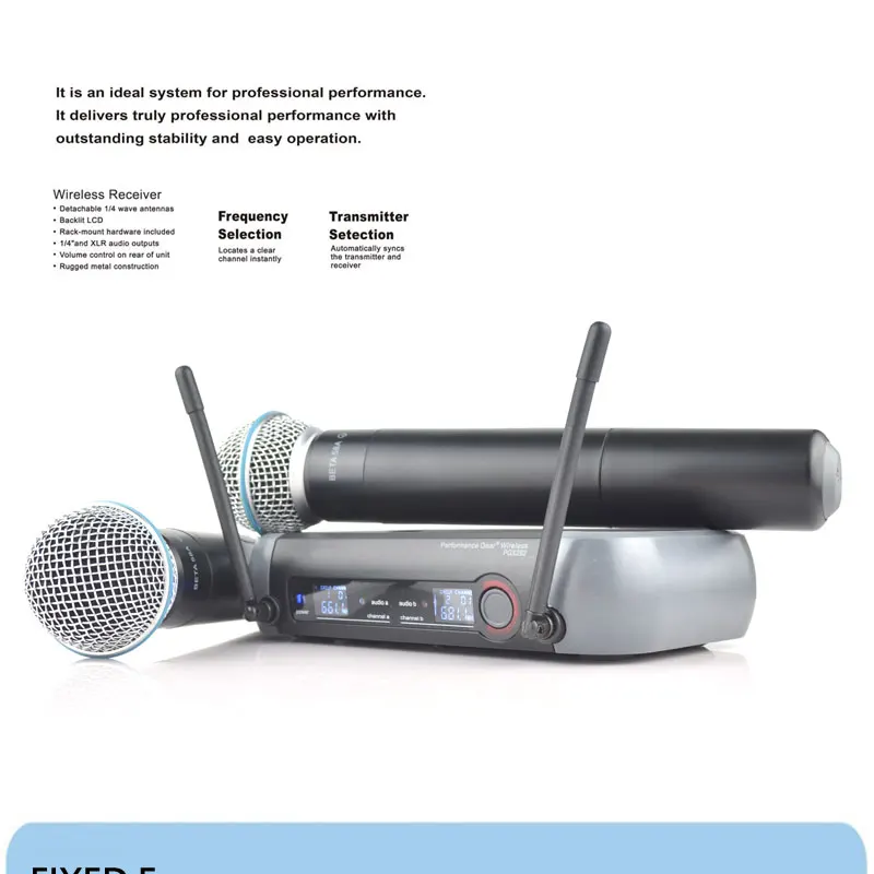 shuer Wireless Microphone PGX282 PGX8 Wireless Microphone dual fixed frequency wireless microphone system