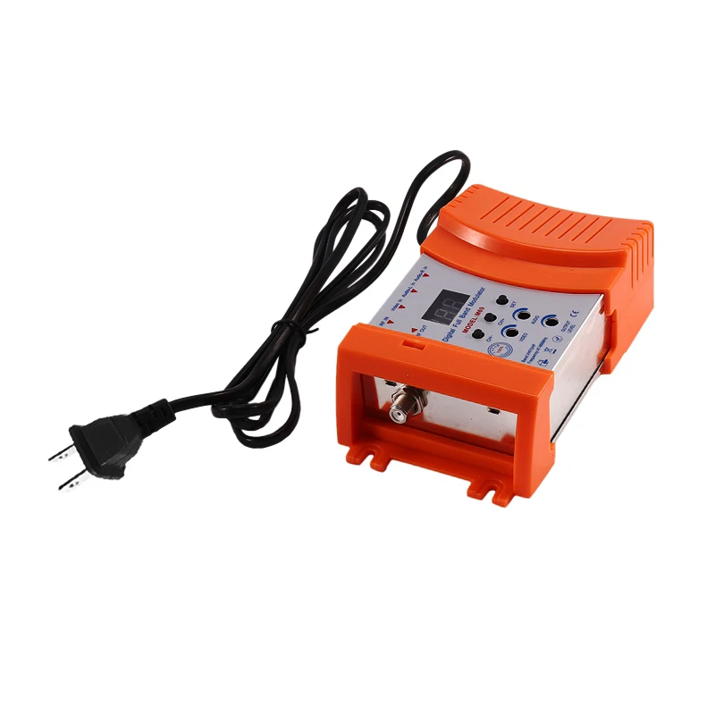 M69 Professional Digital VHF UHF RF Modulator AV to RF AV to TV Converter Adapter(Orange US Plug)