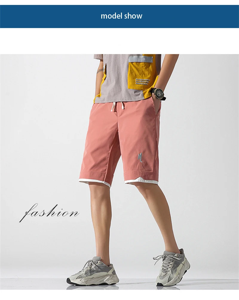 Men Summer Shorts Leisure Breeches Casual Beach Outdoor Sports Boardshorts Classic Trousers Middle Pants Large Size Quick Drying