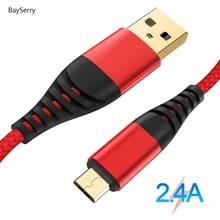 Micro USB Cable Nylon Braid Data Cable For Samsung Galaxy S7 edge S6 J4 J5 J6 J7 Xiaomi Redmi Note 5 4 Huawei Android USB Cord