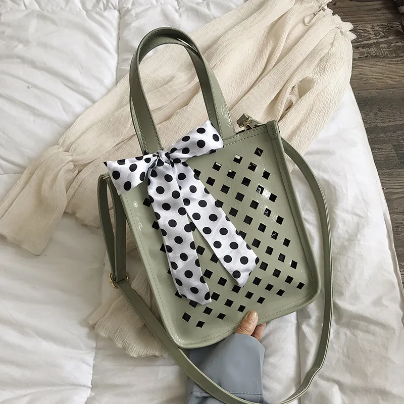 

2019 Spring Summer Cool Design Hollow out Vegetable Basket Different Size Bags Handbag Versatile Casual Crossbody Bag