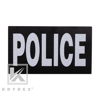 

KRYDEX Morale Patch Tactical Accessory Badge JTAC/POLICE/SWAT/MP Letters IR Hook&Loop Emblem Military Paintball Airsoft Fastener