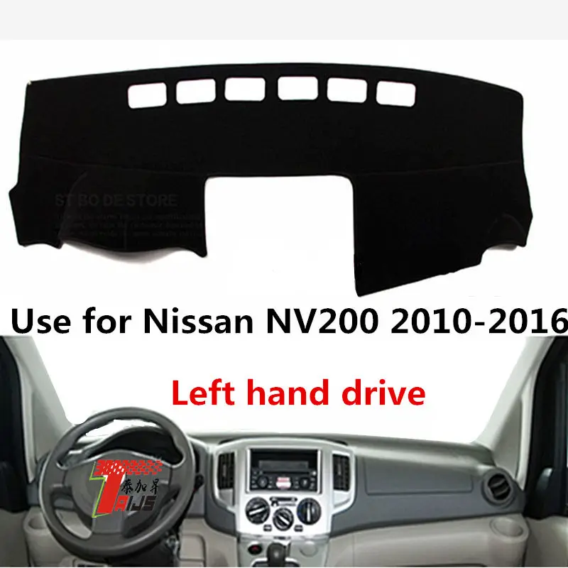 Taijs чехол для приборной панели автомобиля с левым приводом для Nissan NV200 2010- полиэфирное волокно против трещин коврик для приборной панели автомобиля для NV200