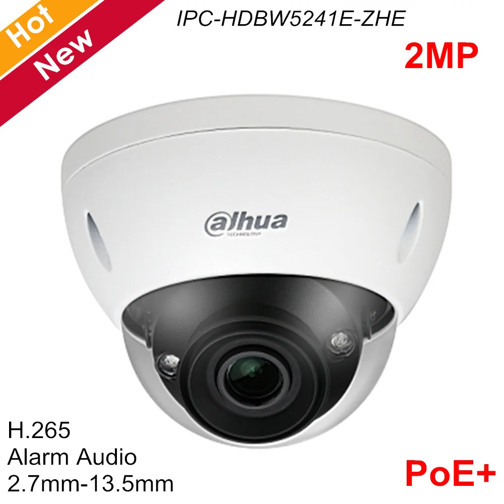 Dahua 2MP Home Security Camera WDR IR Dome Camera 2.7mm-13.5mm Variable lens IR 40m Support Micro SD Card IP67 IP Camera