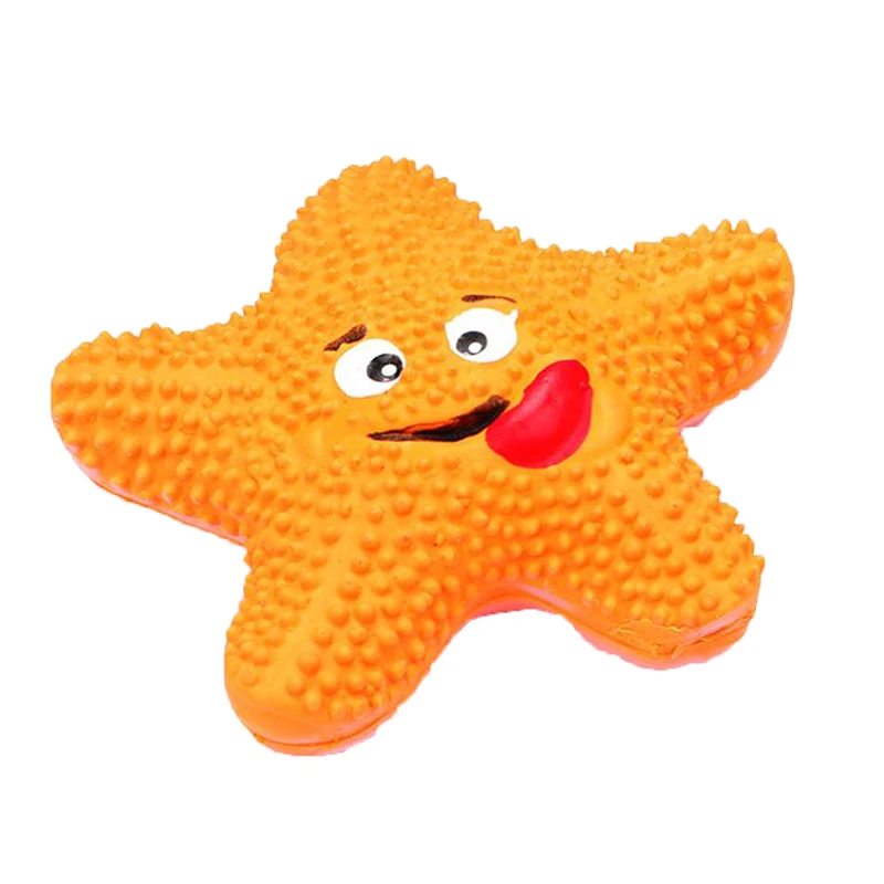 starfish Игрушки для собак, латексные животные для собак, щенков, устойчивые к сдавливанию укусов, собачьи моляры, игрушка продукция для домашних животных, аксессуары для собак - Цвет: starfish