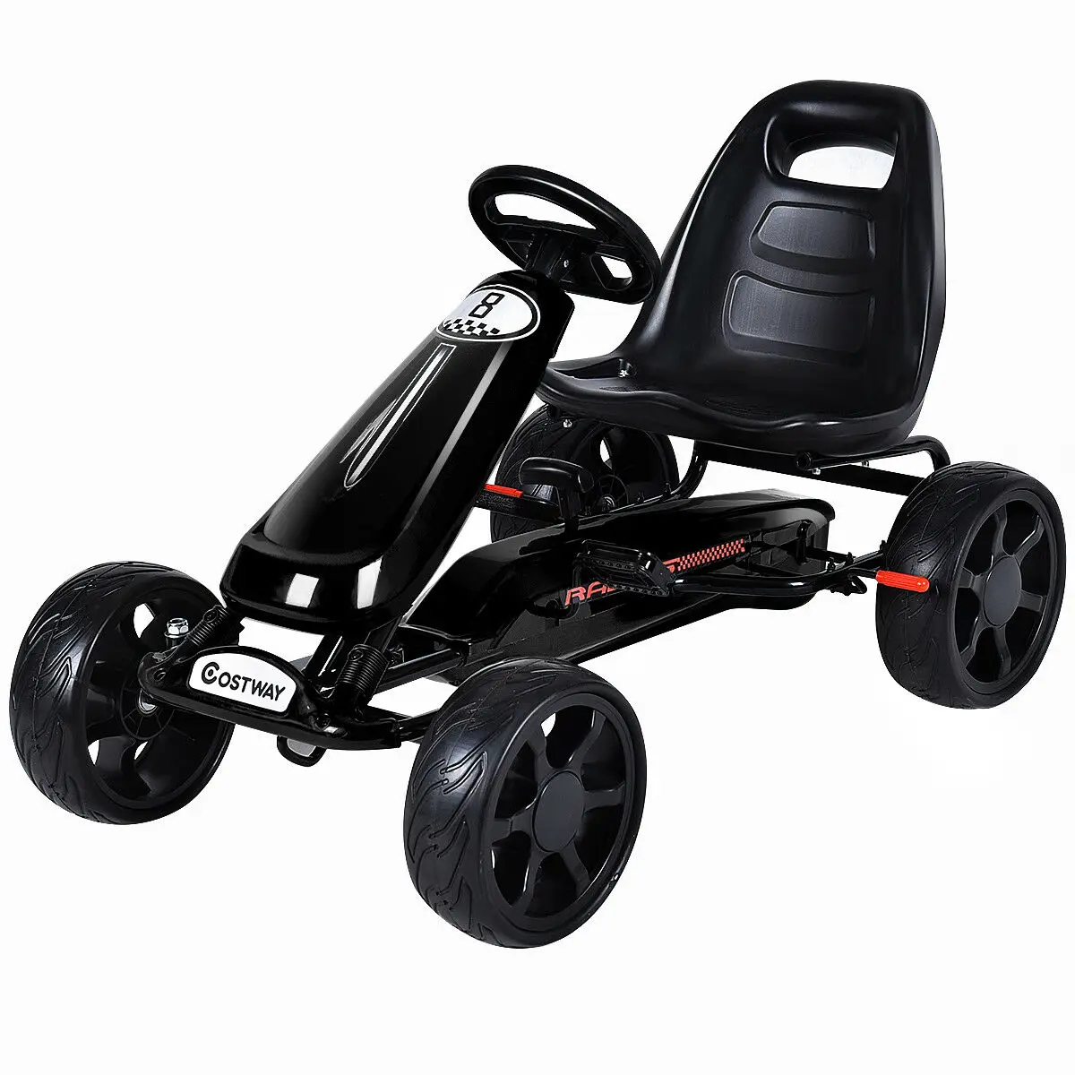 

Go Kart Kids Ride On Car Pedal Powered Car 4 Wheel Racer Stealth Christmas Gift