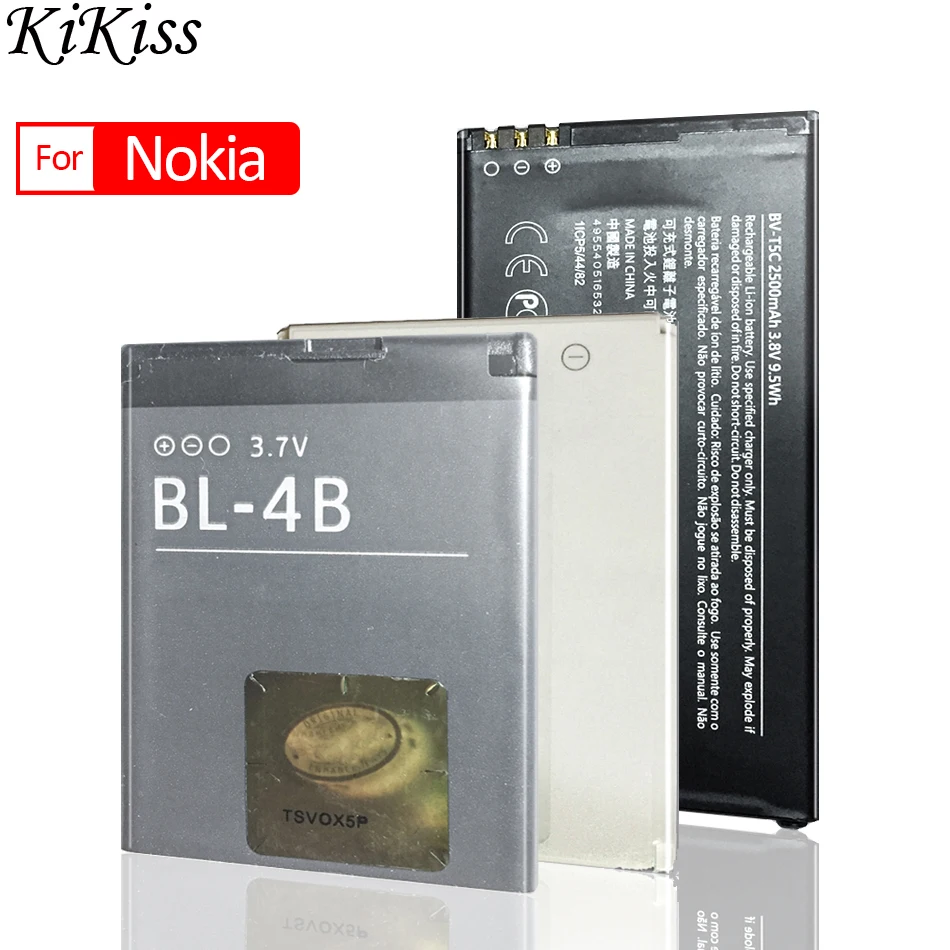 Батарея BL 4B/4U/4UL BL-5B BL-5C BL-5CA BL-5CT 6P/6Q BLB-2 BLC-2 BP 4L/6M для Nokia 7070 E75 225 5140 n72 1112 C5 E95 N77 n91 |
