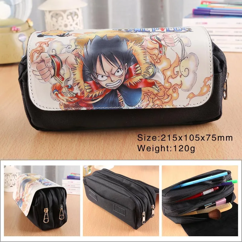 

One Piece Large-Volume Anime Cartoon Luffy Luo Pencil Case Young STUDENT'S Middle School Students BOY'S And GIRL'S Lead Pencil C