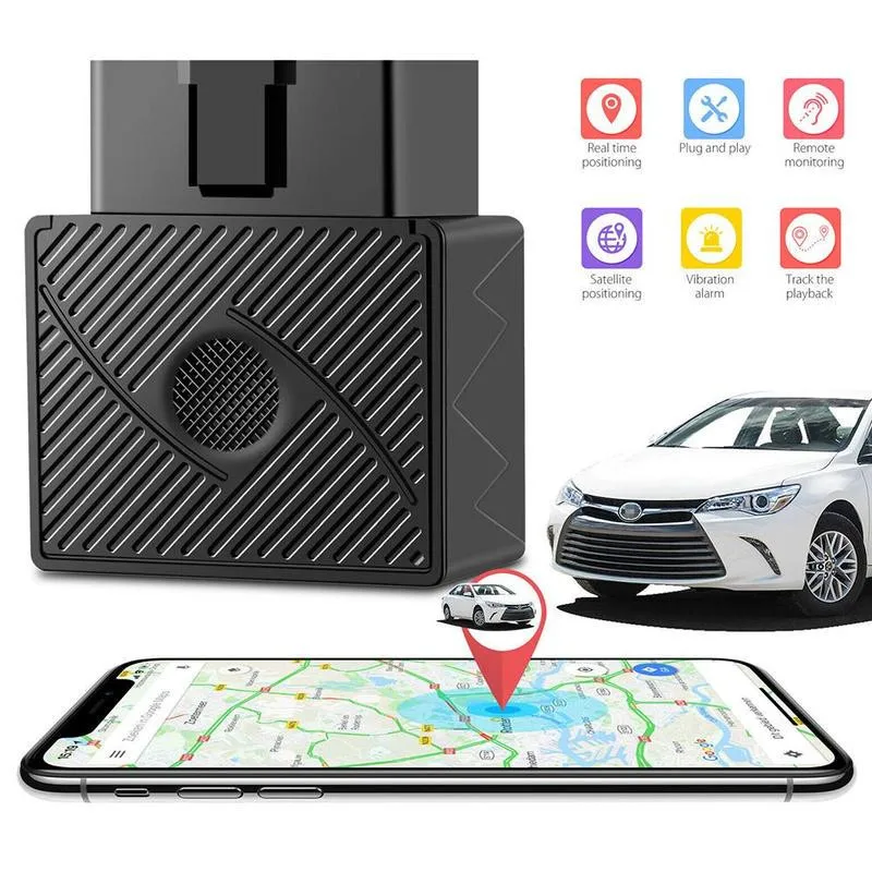 Мини-штекер gps-трекер OBDII 16PIN OBD Plug Play Car GSM OBD2 gps-трекер локатор OBDII с программным обеспечением приложение отслеживающее устройство