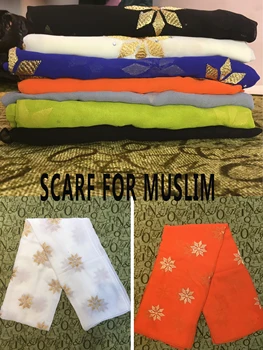 

Fashionable Scarf Hijabs Lnner hijabs Plain African style Embroidery Flower and Set with diamonds Fabric Chiffon for lady