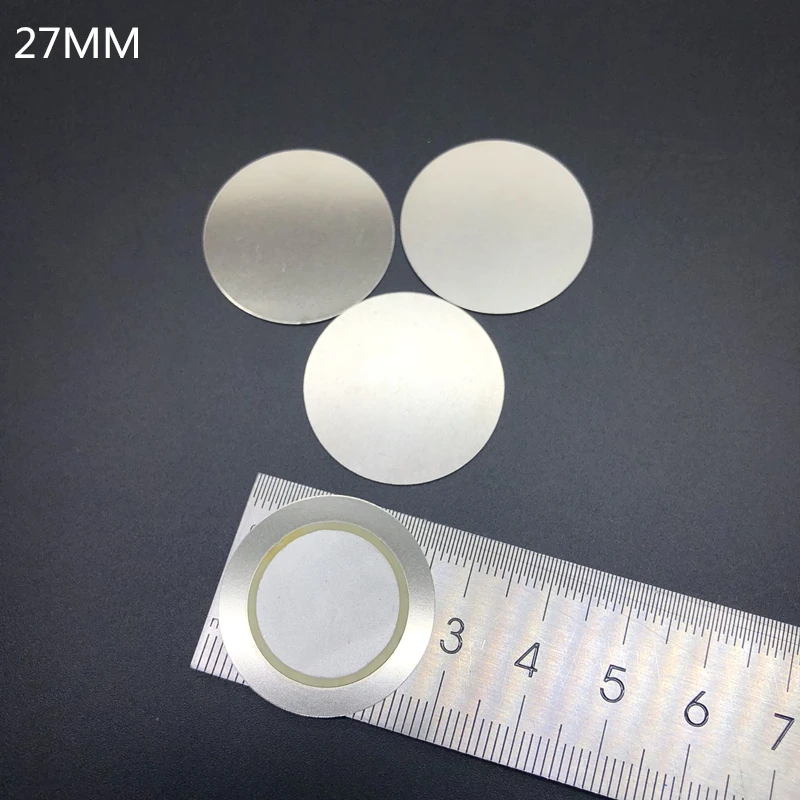 10 개/몫 27MM 철 압전 부저 세라믹 알람 직경 27mm, 피에조 세라믹 부저 스피커