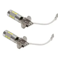 

2Pcs/set Car Led Modified Fog Lamp H1 H3 56305730 10smd Highlight Fog Lamp Anti Fog Lamp Running Light