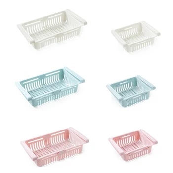 

Kitchen Refrigerator Storage Box Food Container Fresh Spacer Layer Storage Rack Pull-out Drawers Fresh Sort Organizer