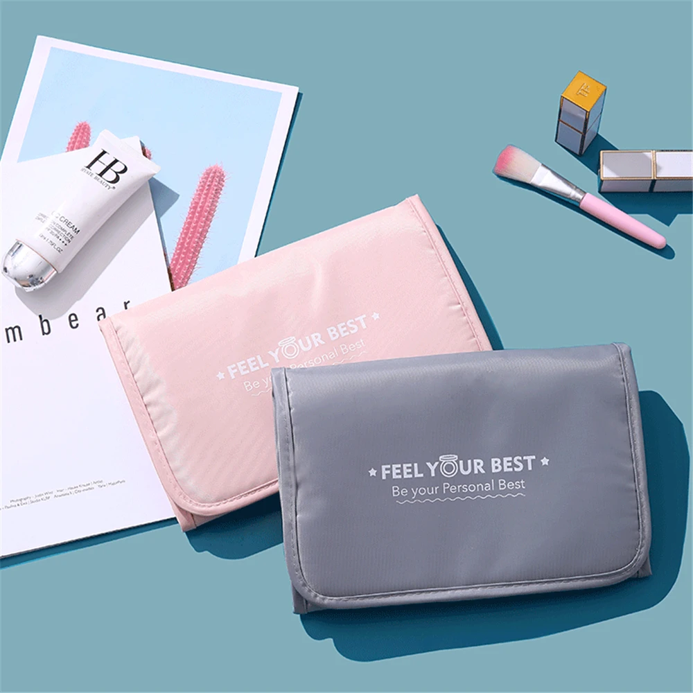 

New Style Makeup Wash Bag Hanging Detachable Cosmetic Storage Pouch Multi Function Candy Color Fashion Make Up Bags