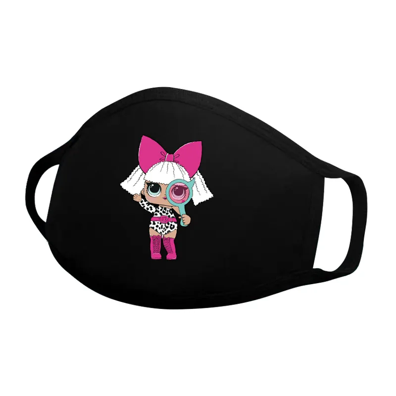 LOL-muñecas sorpresa de algodón para niños y niñas, mascarilla facial antipolvo reutilizable, transpirable, protección bucal, 1 unidad