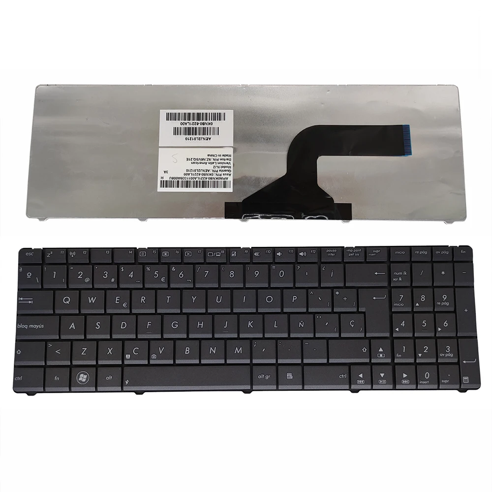 Tastiera compatibile con Asus B53F N73JG K54HR N53JQ X55A X55VD N61J