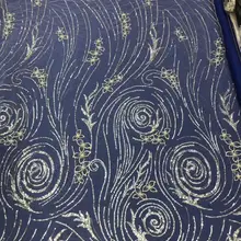 5 ярдов Y2011B# романтические серебряные бусы Хорошее качество блестки вышивка сетка тюль кружево для пиления свадебное платье