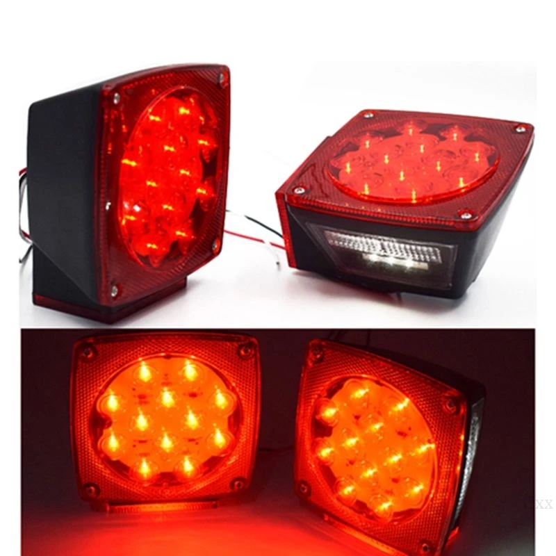 

LED Trailer Light Kit Rear Tail Brake Boat Truck Stop Turn Marker Submersible