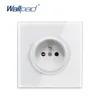 Wallpad 2022 New Arrival Random Click Push Button Wall Light Switch With LED Indicator Socket Crystal Glass Panel For Home ► Photo 3/6