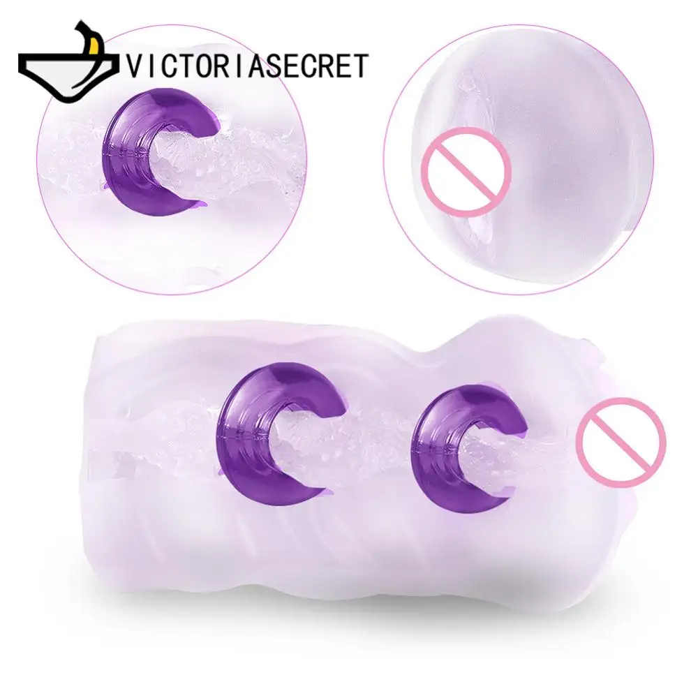 Soft Transparent silicone Sex Doll Male Masturbator 3D vagina Sex toys for men fake pussy licking Adult Toy Masturbating device