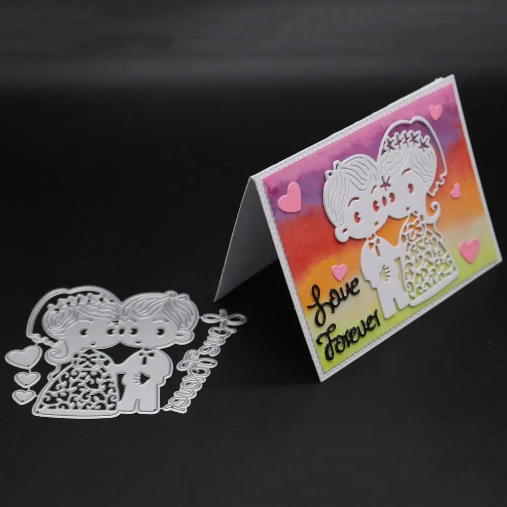 

ZhuoAng Perfect wedding Cutting Dies for Card Making DIY Scrapbooking Photo Album Decoretive Embossing Stencial
