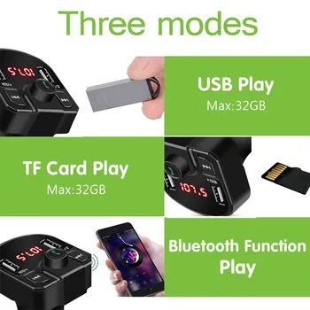 

Phone music Player 1Pcs Car 12V-24V Power supply Handsfree FM Transmitter