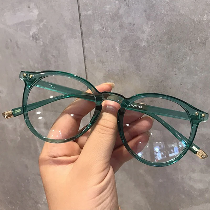 anti blue light glasses Imwete Fashionable Glasses Frame for Women Vintage Blue Light Computer Men Spectacle Round Optical Eyewear blue light reading glasses