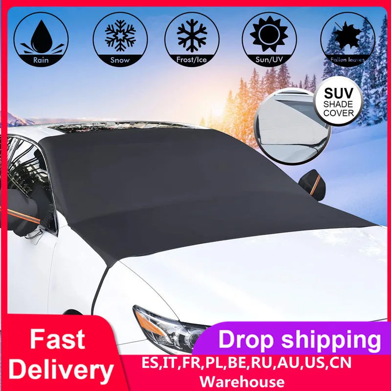 

Car Covers Car Windscreen Cover Anti Snow Frost Ice Windshield Dust Protector Heat Sun Shade Ice Large Snow Dust Protector