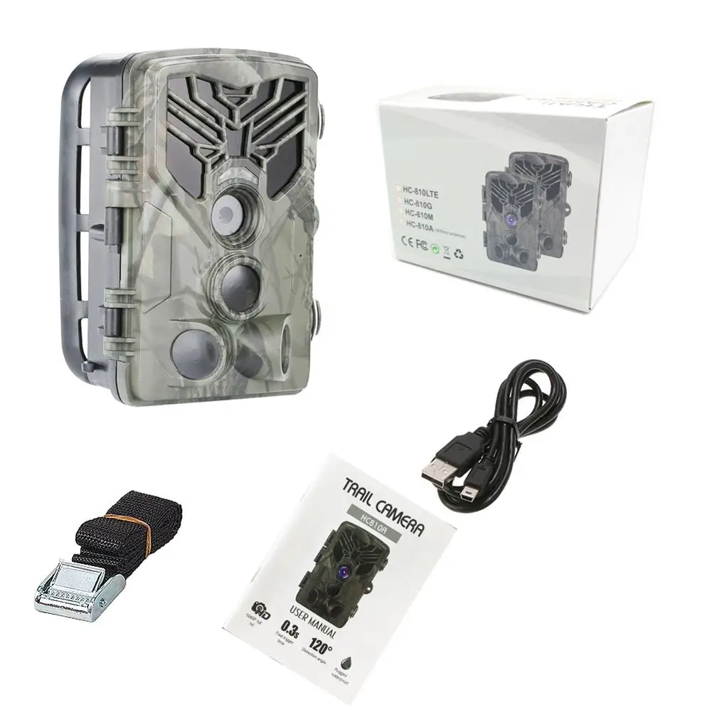 HC-810A, 1080 P, 20MP, HD, камера для охоты, дикой природы, скаутинг, камера для слежения, камера для наблюдения за ПИР, камера ночного видения, домашняя, безопасная, игровая камера