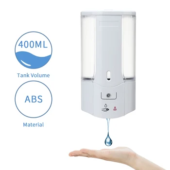

New 400Ml Automatic Soap Dispenser Contactless Foaming Hand Cleaner Dispenser Wall Mounted for Bathroom Kitchen