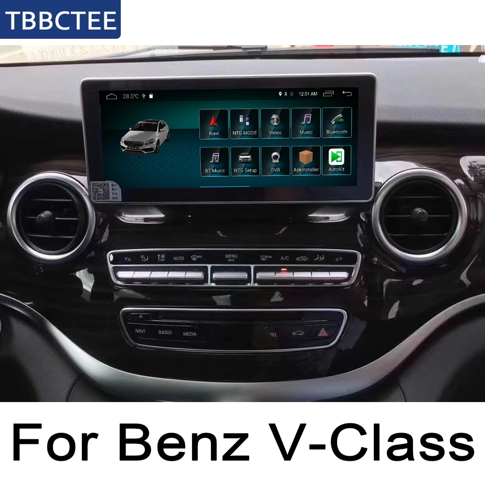 For Mercedes Benz V Class 2015 2019 Ntg 10 25 Android Touch Screen Multimedia Player Stereo Display Navigation Gps Car Multimedia Player Aliexpress