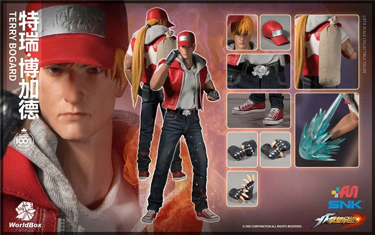 World Box The King of fightors KOF 1/6 KF007 Кио Кусанаги KF008 богард 12 дюймов Коллекционная фигурка