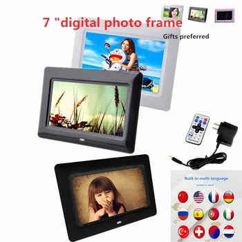 

Digital Photo Frames Intelligent Highlight 7 " 800*480 Alarm Clock MP3/4 Electronic Album Digital Gift Video Advertising Machine