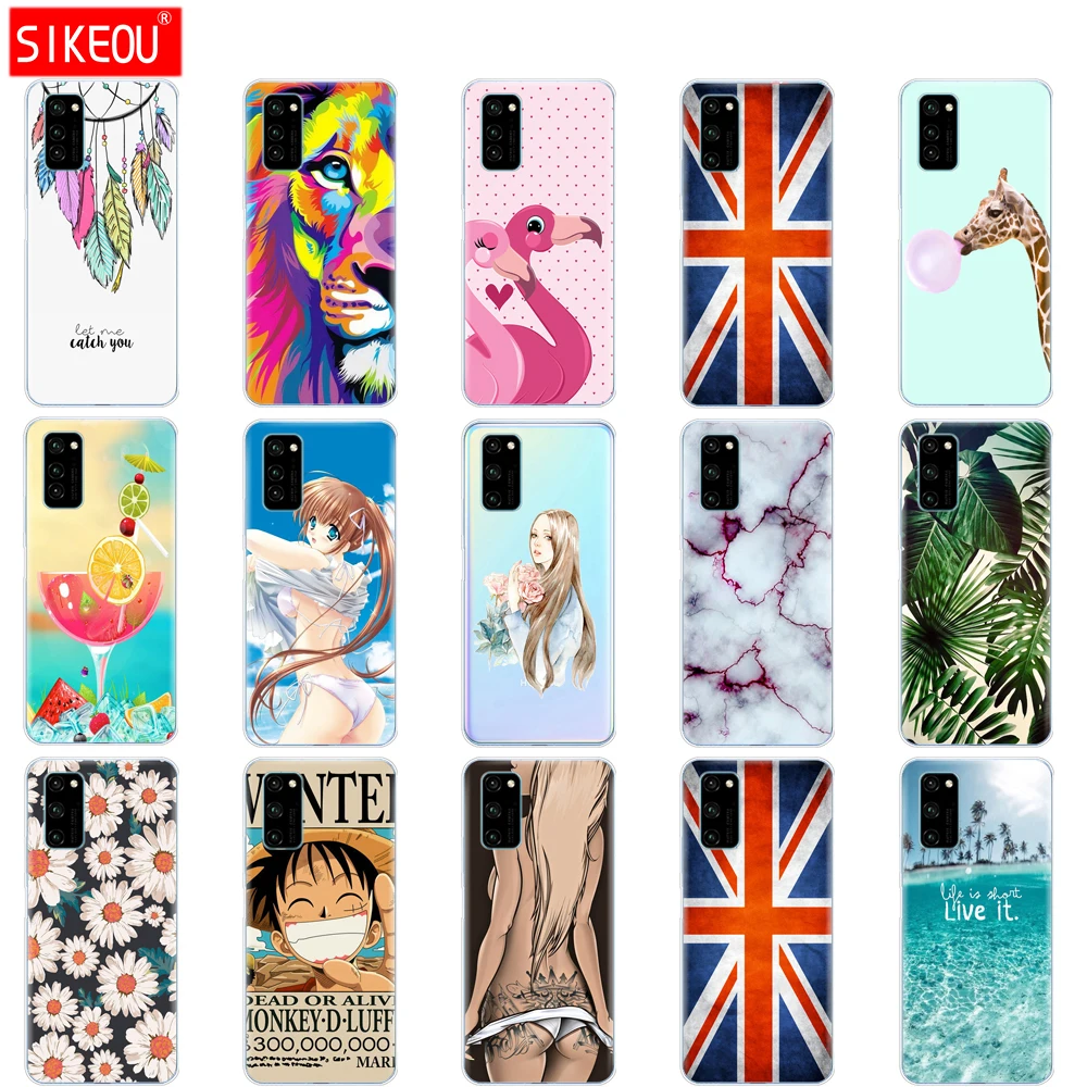 Чехол для Huawei Honor View 30 V30 чехол из ТПУ мягкий силиконовый PRO Capa View30 с